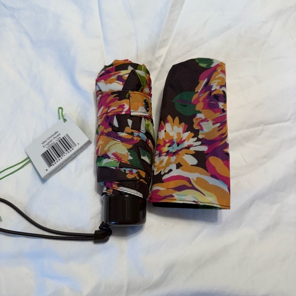NWT Vera Bradley English Rose Mini Umbrella Retired Pattern - Picture 7 of 7